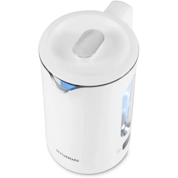 Электрочайник Hyundai HYK-G5510 белый/прозрачный