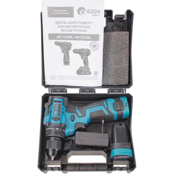 Дрель-шуруповерт Edon AD-16CBL