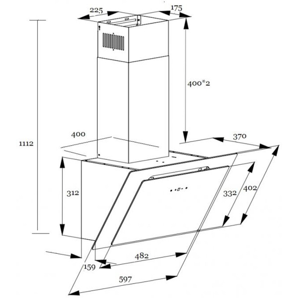 Кухонная вытяжка Schtoff Spirit RR 60 (черный)