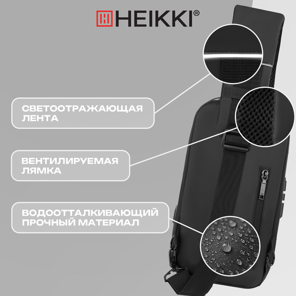 Рюкзак Heikki FEATURE 273900 (черный)