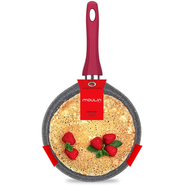 Блинная сковорода Moulin Villa Raspberry RPS-24-I