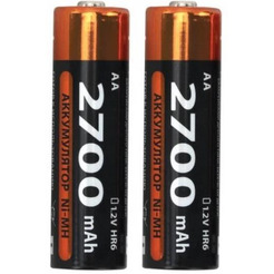 Зарядное устройство с аккумуляторами SONNEN  2 шт AA (HR6) 2700 mAh BC2, в блистере