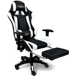 Игровое кресло Calviano 1585 (черный/белый)