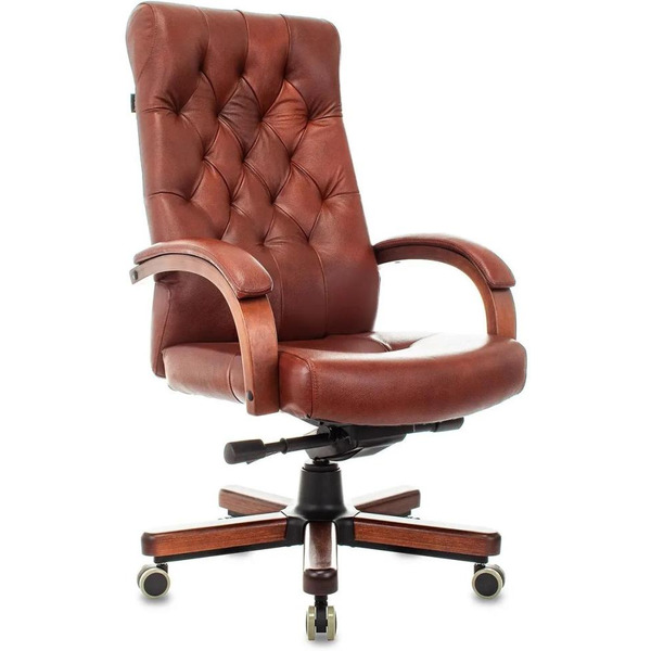 Кресло Бюрократ T-9928WALNUT/CHOK (светло-коричневый)