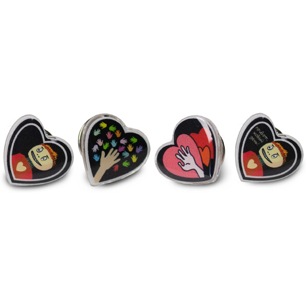 Набор значков "Дай пять добру" (4 шт.)