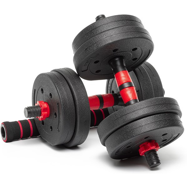 Набор композитных гантелей AMETIST 10 кг (с соединительным грифом)