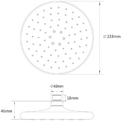 Лейка верхнего душа AV Engineering AVSSS-058