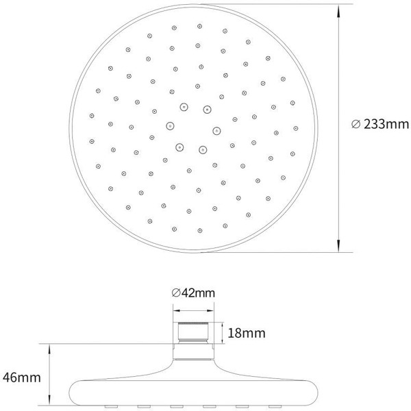 Лейка верхнего душа AV Engineering AVSSS-058