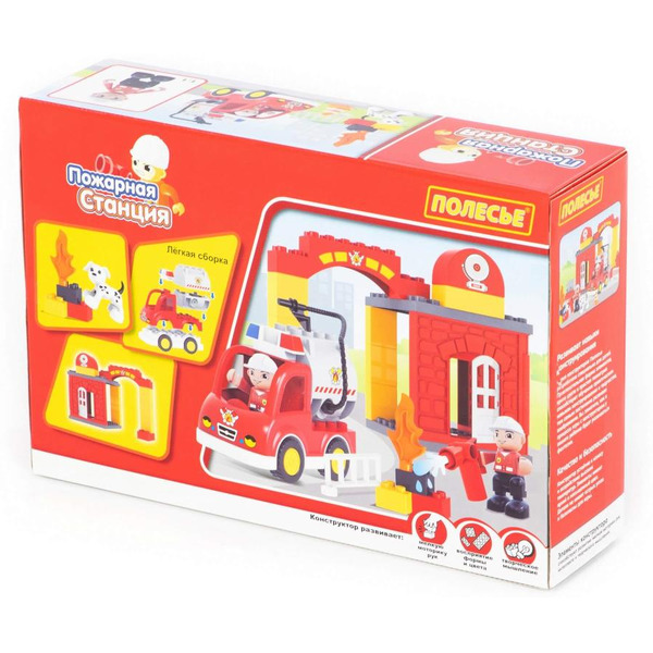 Конструктор Полесье 77523 Пожарная станция