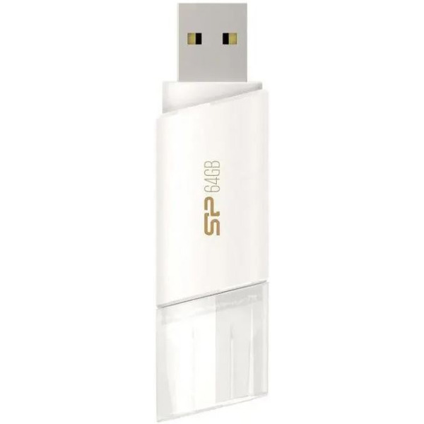 USB Flash Silicon-Power Blaze B06 White 64GB (SP064GBUF3B06V1W)