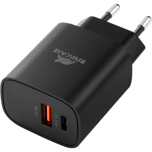 Сетевое зарядное RIVACASE PS4023 (черный)