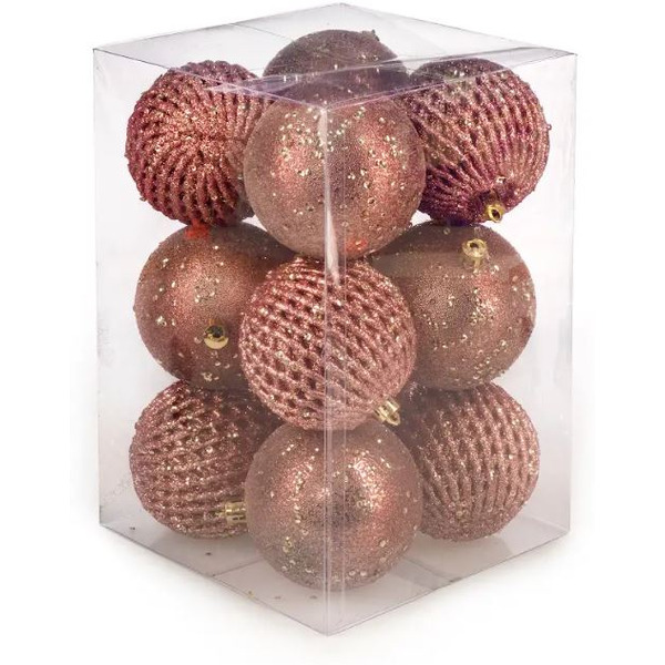 Набор новогодних шаров Ausini B8015PN