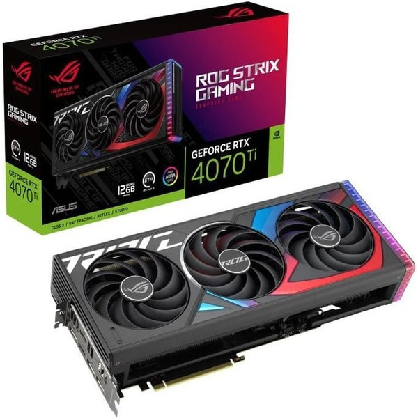 Видеокарта ASUS ROG Strix GeForce RTX 4070 Ti 12GB GDDR6X ROG-STRIX-RTX4070TI-12G-GAMING