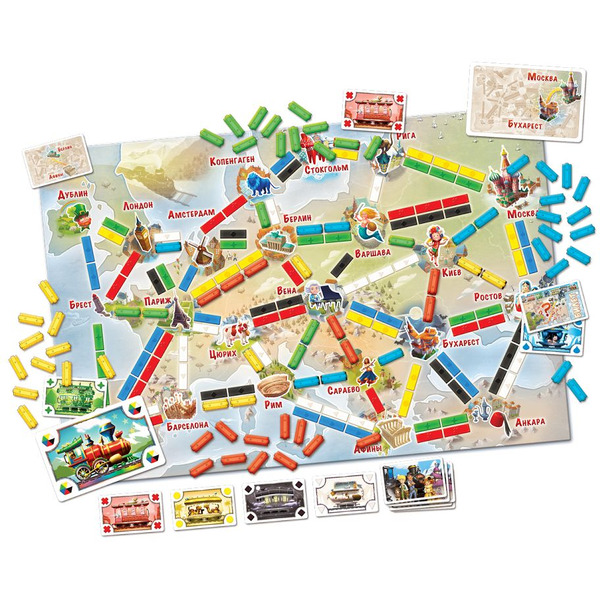 Настольная игра Hobby World Ticket to Ride Junior: Европа