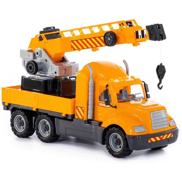 Автомобиль с краном Полесье Майк автомобиль-кран с поворотной платформой 55613