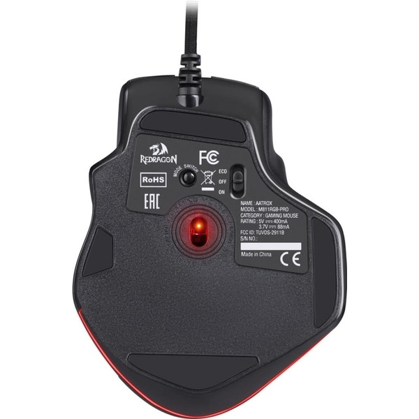 Проводная игровая мышь REDRAGON Aatrox черн,15кн,12400dpi (71276)