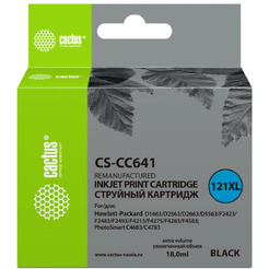 Картридж струйный Cactus CS-CC641 №121XL (черный)