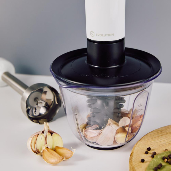 Погружной блендер 5 в 1 EVOLUTION HBS-0651 (белый)