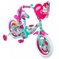 Детский велосипед Favorit Kitty KIT-14GN (розовый/бирюзовый)