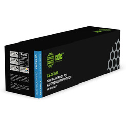 Картридж лазерный Cactus CS-CF351A CF351A голубой (1000стр.) для HP M176/M177