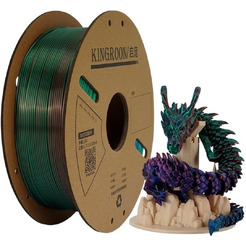 Пластик Kingroon PLA Tri Color Silk 1.75мм NSC033 (1кг, Purple Red/Blue/Green)