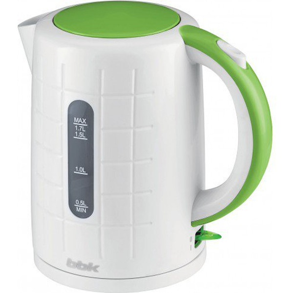 Электрочайник BBK EK1703P белый/зеленый