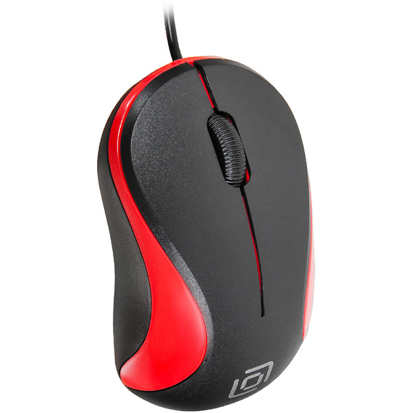 Мышь Oklick 115S (черный/красный)