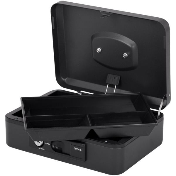 Ящик для денег BRAUBERG 291353 (черный)