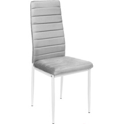 Стул Mio Tesoro Джия DC-060KD (светло-серый/белый)