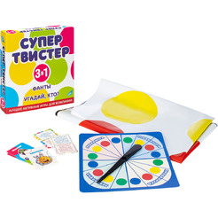 Игра детская комнатная DREAM MAKERS Супертвистер 3в1. Твистер. Фанты. Угадай, кто? 2314C