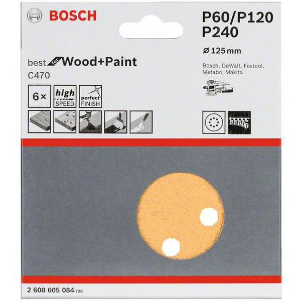 Шлифлист Bosch Best for Wood and Paint C470 2.608.605.084