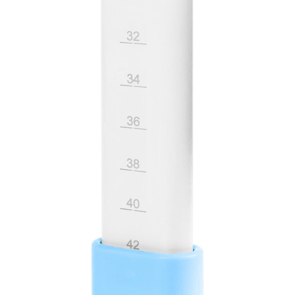 Парта+стул Anatomica Avgusta с выдвижным ящиком, подставкой и светильником (белый/голубой)