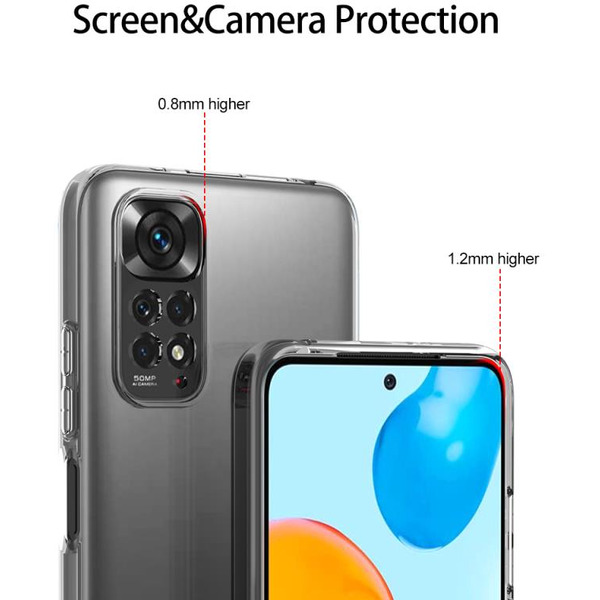 Бампер Bingo TPU 2.0mm для XIAOMI Redmi Note 11/Note 11S Белый
