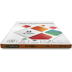 Пленка для ламинирования Гелеос A4 80 мкм LPA4-80