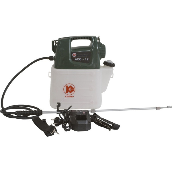 Аккумуляторный садовый опрыскиватель Калибр АСО-12
