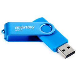 USB флэш-диск 2.0 Smartbuy 064GB Twist Blue (SB064GB2TWB)