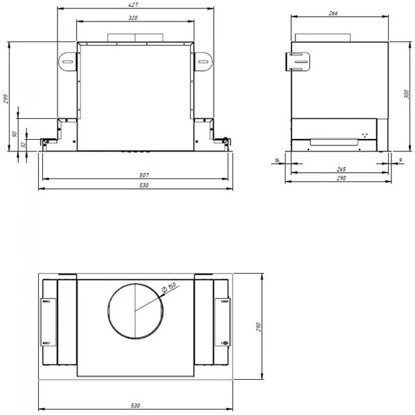 Кухонная вытяжка Akpo Neva Glass II 60 wk-12 (белый)