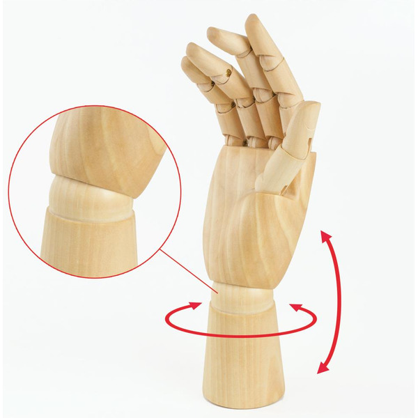 Модель художественная BRAUBERG 191299 (высота 25 см., тип - женская правая рука, материал дерево)