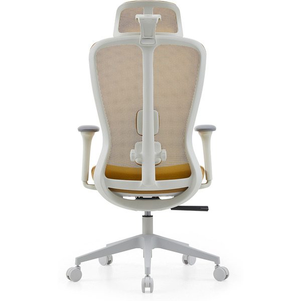 Офисное поворотное кресло SPARX FX-28-2 Fansil (White / Yellow)