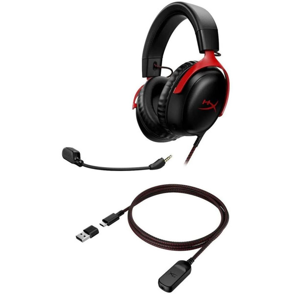 Наушники HyperX Cloud III (черный/красный)