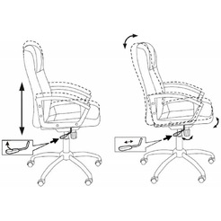 Кресло Бюрократ T-800N (черный)