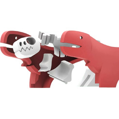 Магнитный конструктор Halftoys Dino Ти-Рекс с диорамой HD002