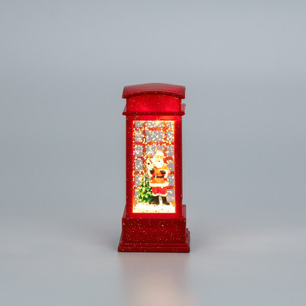 Декоративный фонарь с эффектом снегопада и подсветкой NEON-NIGHT Телефонная будка 501-185