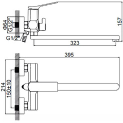 Смеситель Ledeme L2275