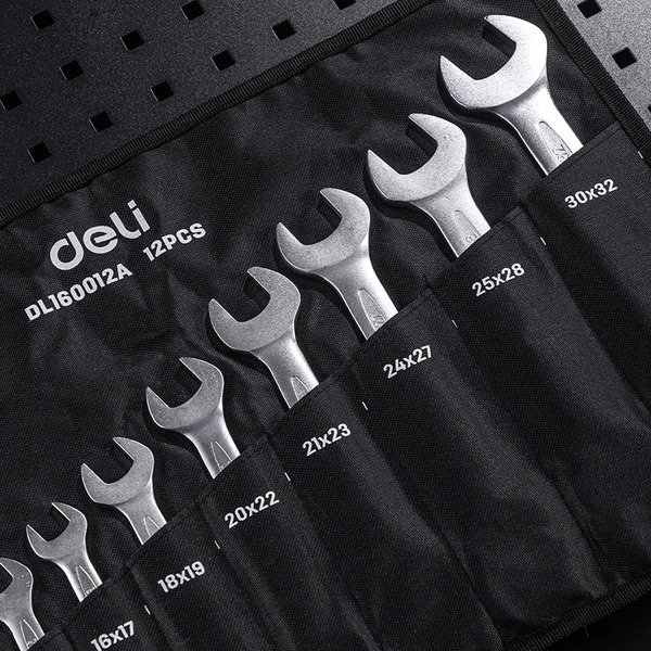 Набор ключей рожковых Deli EDL160012A