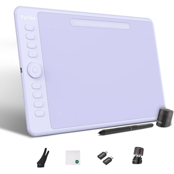 Графический планшет Parblo Intangbo M (сиреневый)