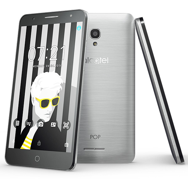 Смартфон Alcatel One Touch POP 4 5051D серебристый металлик
