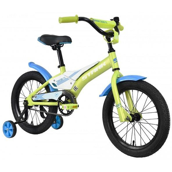 Велосипед Stark Tanuki 16 Boy зеленый/синий/белый '23 HQ-0010240