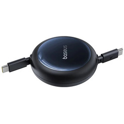 Кабель Baseus Nomos Retractable Retractable Cable USB Type-C - USB Type-C 100W (1.5 м, черный)