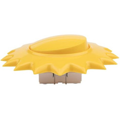 Выключатель двухклавишный KRANZ HAPPY Солнце KR-78-0618